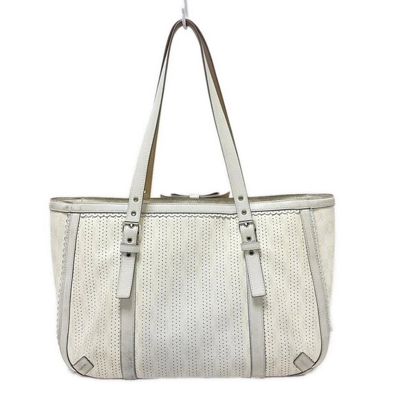 LOEWE - White Light gray PVC Leather Shoulder Bag 386-073025 - Picture 2 of 8